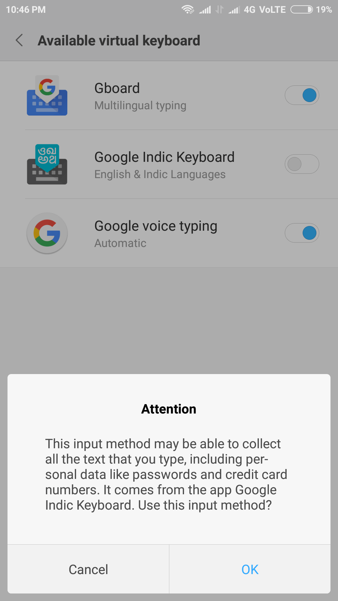 hinglish typing in android